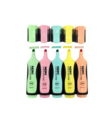 NOKI PASTEL FOSFORLU KALEM 5'Lİ PVC