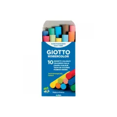 GIOTTO Robercolor Tebeşir Yuvarlak Tozsuz 10 LU Karışık Renk
