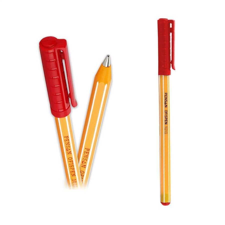 PENSAN 1010 TÜKENMEZ KALEM KIRMIZI  1 mm
