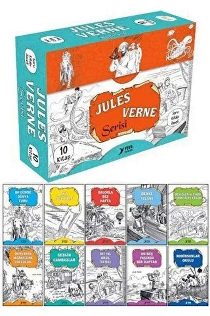 4. Sınıf Jules Verne Serisi 10 Kitaplık Set