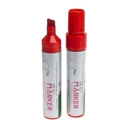 Micro Markör Permanent 10 MM Kesik Uçlu Kırmızı MMP-1001