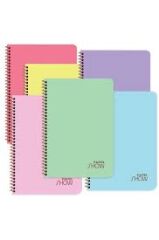 Keskin A4 200 Yp.Kar. PP Kp.Spiralli Pastel Show Defter