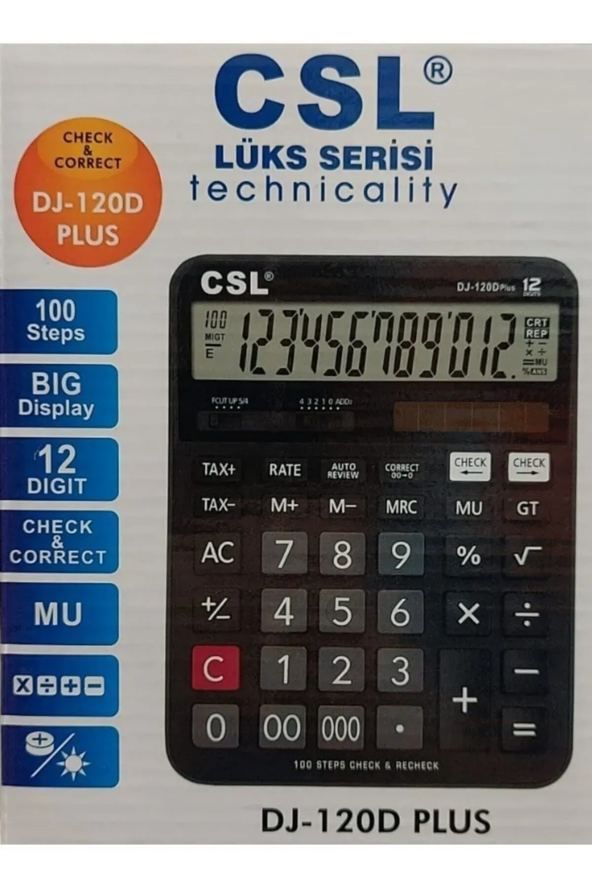 CSL MJ-120D PLUS HESAP MAKİNESİ
