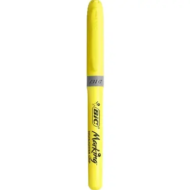 Bic Fosforlu Kalem Brite Line Grip SARI Kalem Tipi
