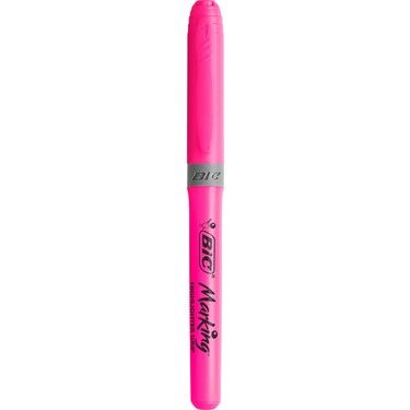 Bic Fosforlu Kalem Brite Line Grip PEMBE Kalem Tipi