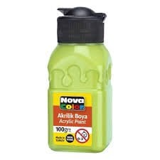 N.COLOR AKRİLİK BOYA SİSE 100 GR ACİK YESİL