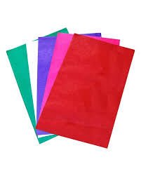 LİNO UÇURTMA KAĞIDI 40 GR. 5 RENK 50'Lİ (75X100 cm.)
