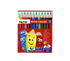 Fatih Kuruboya 12 Renk Yarım Boy