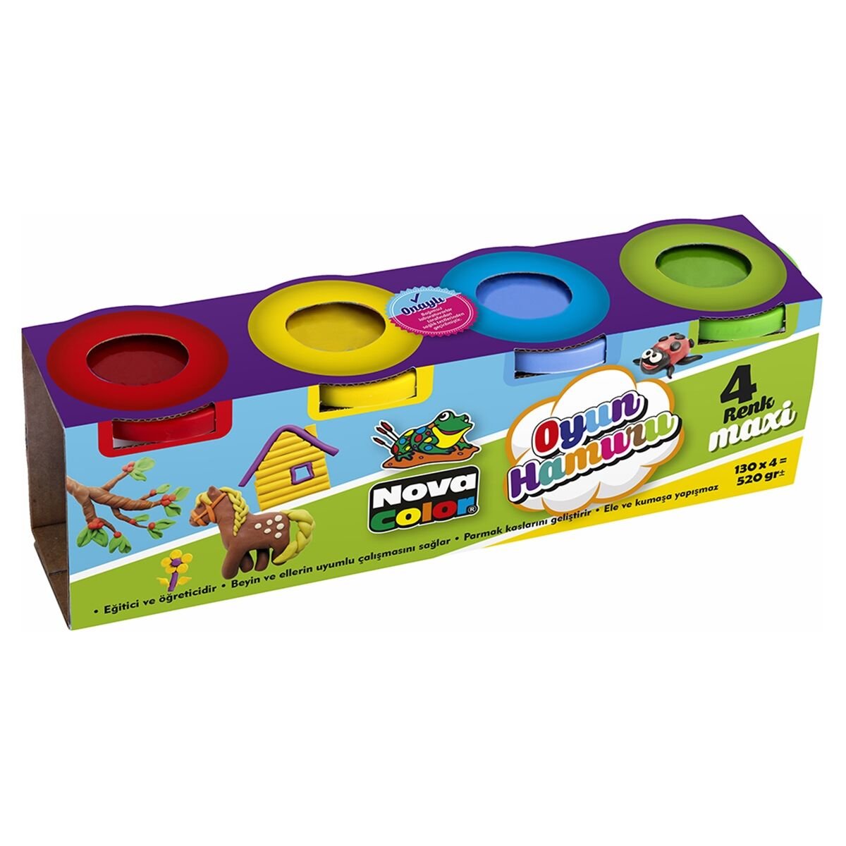 N.COLOR OYUN HAMURU MAXİ 4 LU