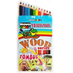 NOVA COLOR 407 12Lİ WOOD TOMBUL TRİMAX KURU BOYA