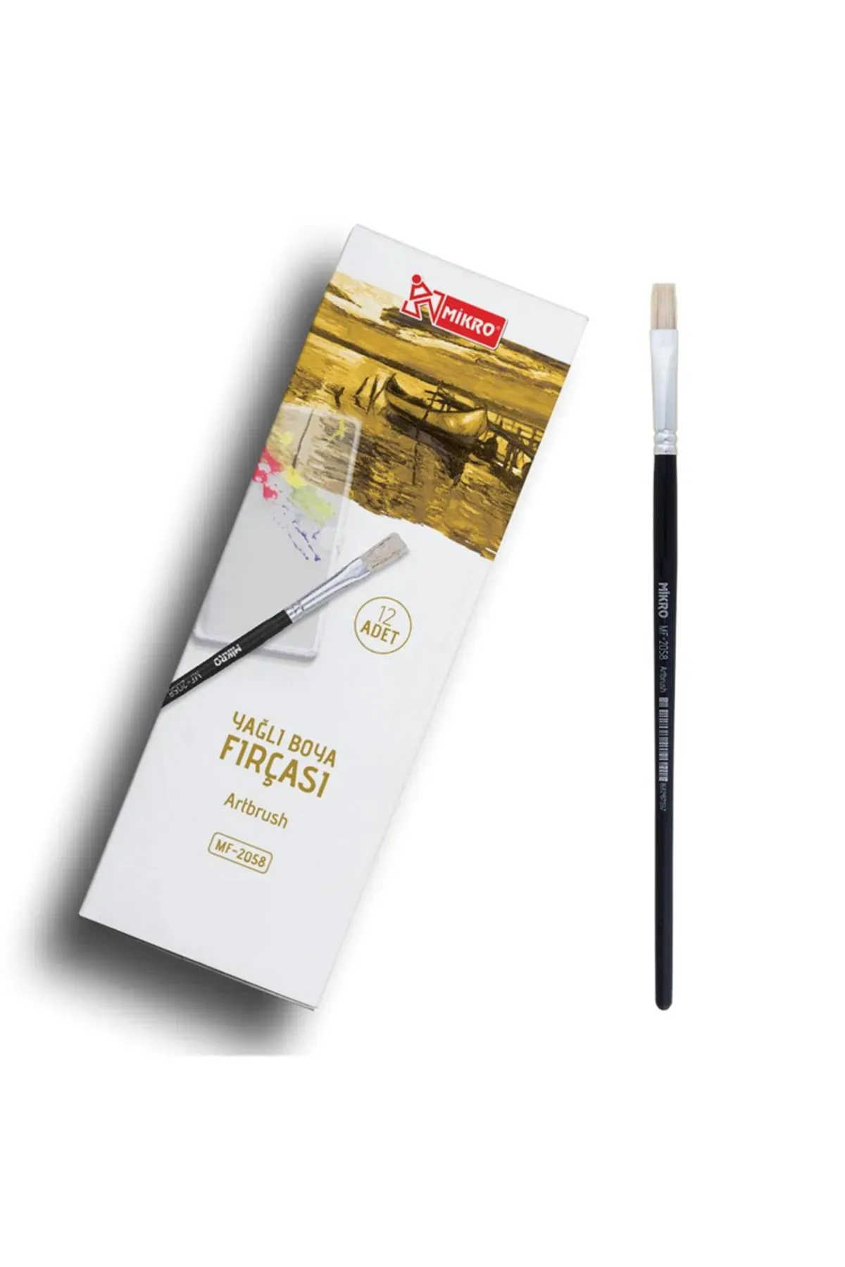 MİKRO MF-2058 YAĞLI BOYA FIRÇASI NO:0