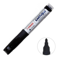 MİKRO MR-6019 KARTUŞLU BEYAZ TAHTA KALEMİ SİYAH