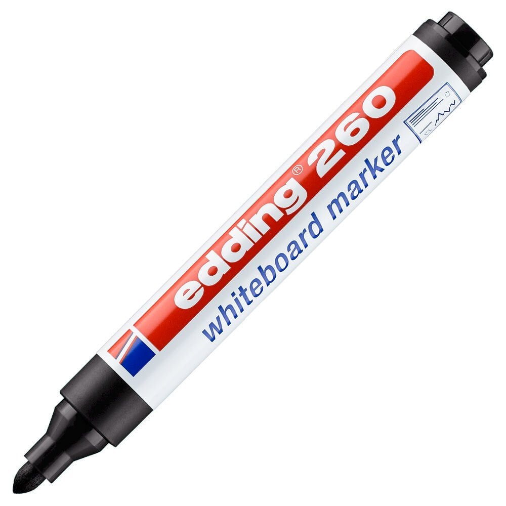 Edding Tahta Kalemi Yuvarlak Uçlu 1.5-3MM Siyah 260