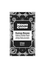 NOVA COLOR Toz Kumaş Boyası 12 gr Siyah