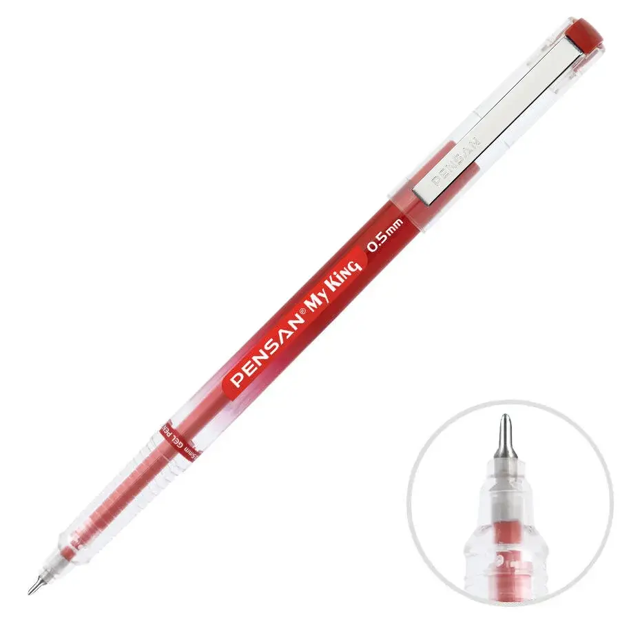 PENSAN 6405 MY-KING JEL METAL KLİPS KLM KIRMIZ 0,5