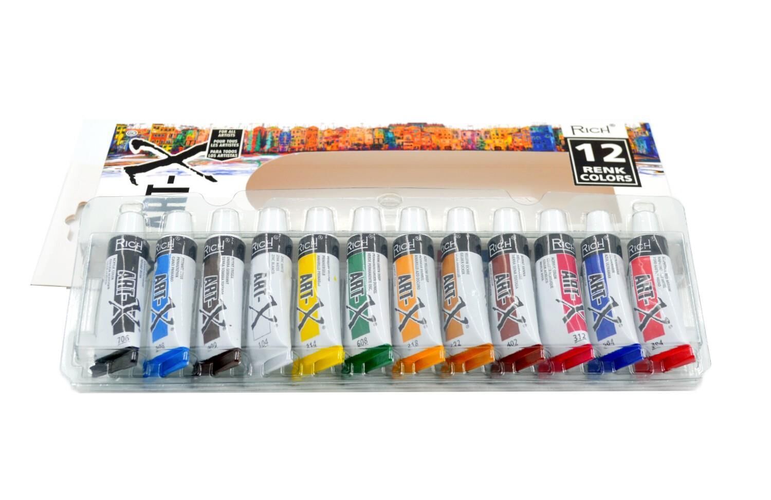 ART-X 12 ML 12 'Lİ AKRİLİK SET
