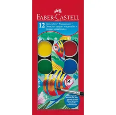 Faber-Castell Sulu Boya 12 Renk Fırça Hediyeli