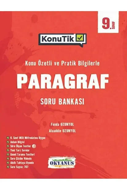 9.Sınıf KonuTik Paragraf Soru Bankası Okyanus Yayıncılık