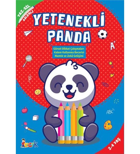 Yetenekli Panda - Yaz-Sil Kalemli Bıcırık Yayınları