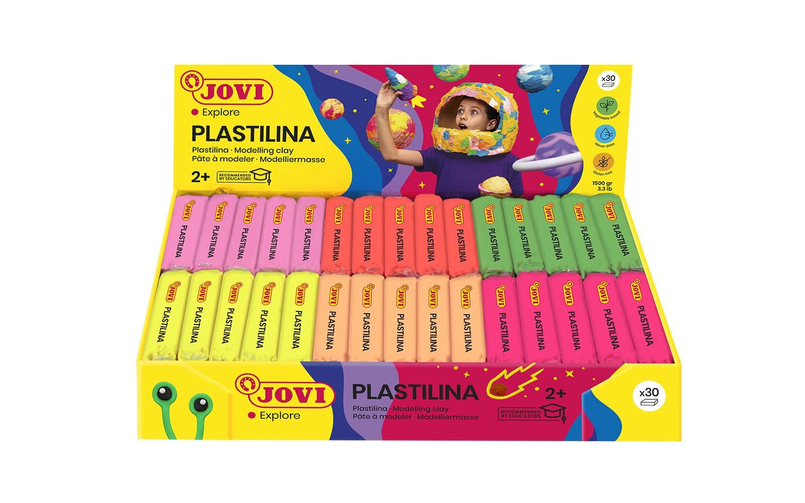 JOVİ PLASTİNA OYUN HAMURU FOSFORLU