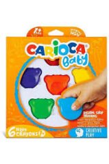 TEDDY BEBEK CRAYONS 6'LI 1+ YAŞ