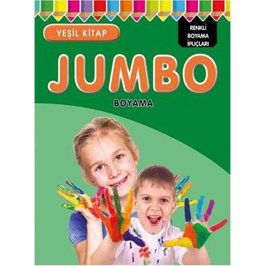 PARILTI JUMBO BOYAMA YEŞİL KİTAP