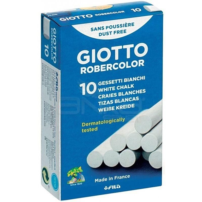 GIOTTO Robercolor Tebeşir Yuvarlak Tozsuz  Beyaz